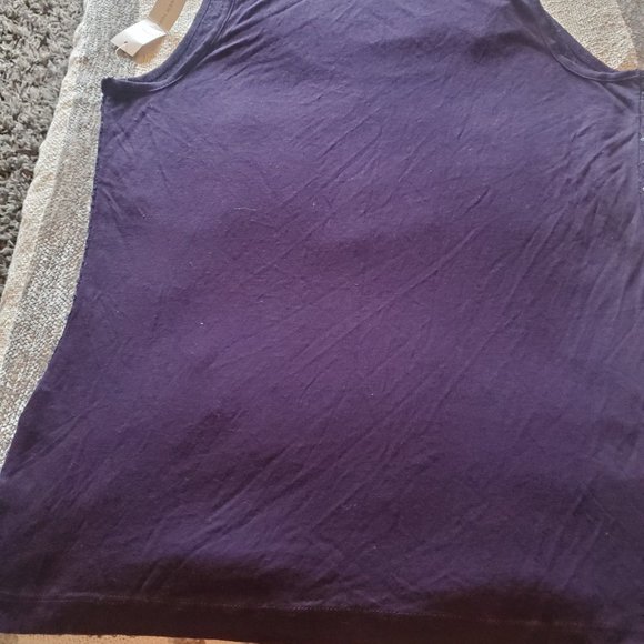 DARK blue sequined tank top - Picture 4 of 4